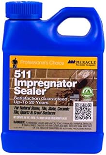 Miracle Sealants 511 PT SG Impregnator Sealer for Stone, Tile, Slate, Ceramic, Quartz 16 oz, 1 Pint
