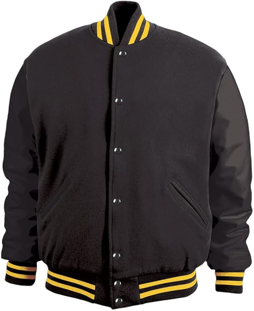 【極美品】GAME SPORTSWEAR VARSITY JACKET AH.H G GAME SPORTSWEAR America's Finest Varsity Jacket, Genuine Leather