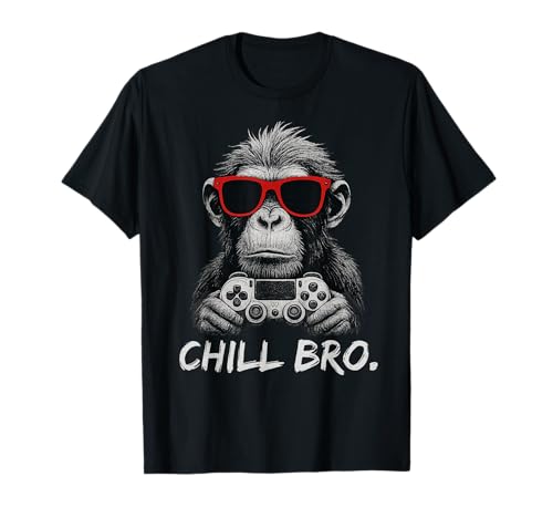 Chill Bro, cooler Affe mit Sonnenbrille,...