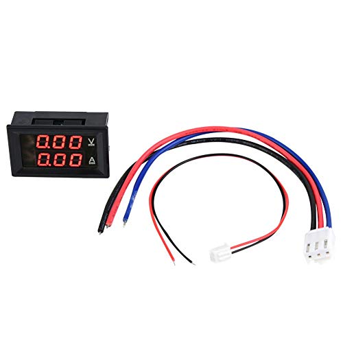 Image of Digital Voltmeter Ammeter 3 Digit DC 0-100V 50A /100A Voltmeter Ammeter Gauge LED Panel Red Blue(1)
