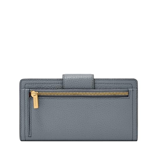 Image of Fossil Women's Logan Leather Wallet RFID Blocking Tab Clutch