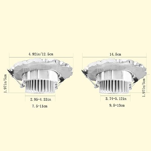 Downlight moderne robuste LED 12W spot encastrable haute finition