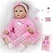 ZIYIUI Bambola Reborn Femmina 22 Pollici 55cm Silicone Morbido Vinile Bambole Reborn Originali Reborn Baby Toddler Regali di Compleanno di Giocattoli per Bambini