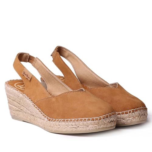 TONI PONS Alpargata para Mujer en Serraje - Betty-A Cuero, 41 EU