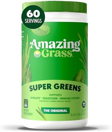 Amazing Grass Super Greens Powder, Organic, Greens Superfood Powd...