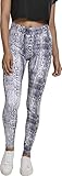 Sportliche Leggings aus elastischem Stoff mit auffälligem Tierfellmuster von Leopard oder Schlange