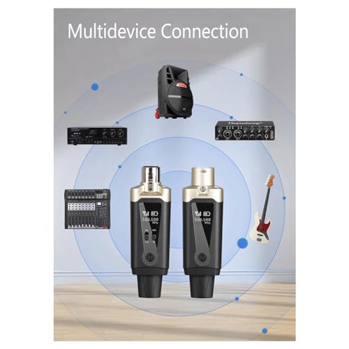 Convertidor de micrófono XLR inalámbrico UHF para solucionar enredos de cables en directos 5