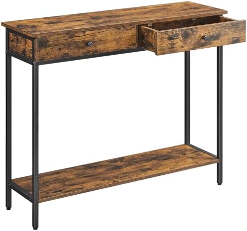 VASAGLE Table Console, Table d'Entrée, Bout de Canapé, avec 2 Tir...