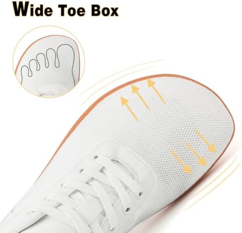 ZEPYFXIT Minimalistische blotevoetenschoenen voor dames, licht, ademend, flexibel, blote voeten, outdoorsportschoenen, loopschoenen, fitnessschoenen, Grijs 8815, 41 EU