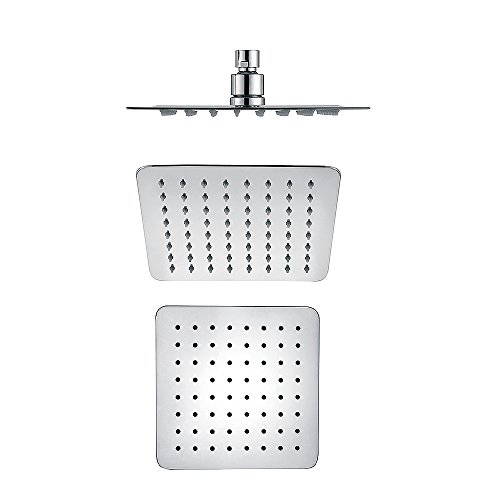 bath & more 150012407 Kopfbrause Quadrat, 300x300mm, Edelstahl hochglanzverchromt
