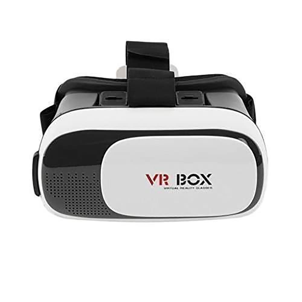 VR BOX Virtual Reality Headset Glasses Anti-Radiation Adjustable Screen Headband 2021 Latest VR Box for All Android Phones with 2 Year Replacement Warranty (White) VR BOX-5