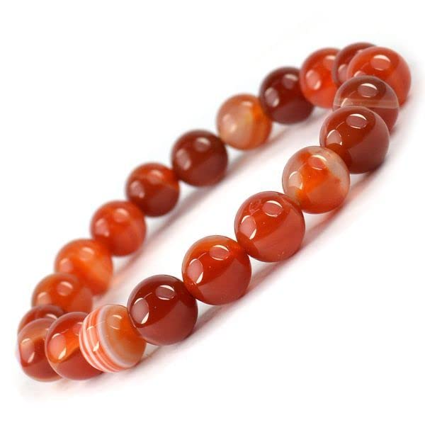 Red Carnelian Natural Crystal Bracelet Lab Certified 8 mm Semi Precious Gemstone Unisex AAA Grade Premium Stretchable Band Bracelet for Healing Meditation and Manifestation (B0CSC1524V) Amazon Price History, Amazon Price Tracker