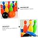 GALPADA Bowling Game Set for Boy Girl Colorful Bowling Pins and Balls Parent-boy Girl Interactive Toy for Indoor Fun Safe Materials for Early Education