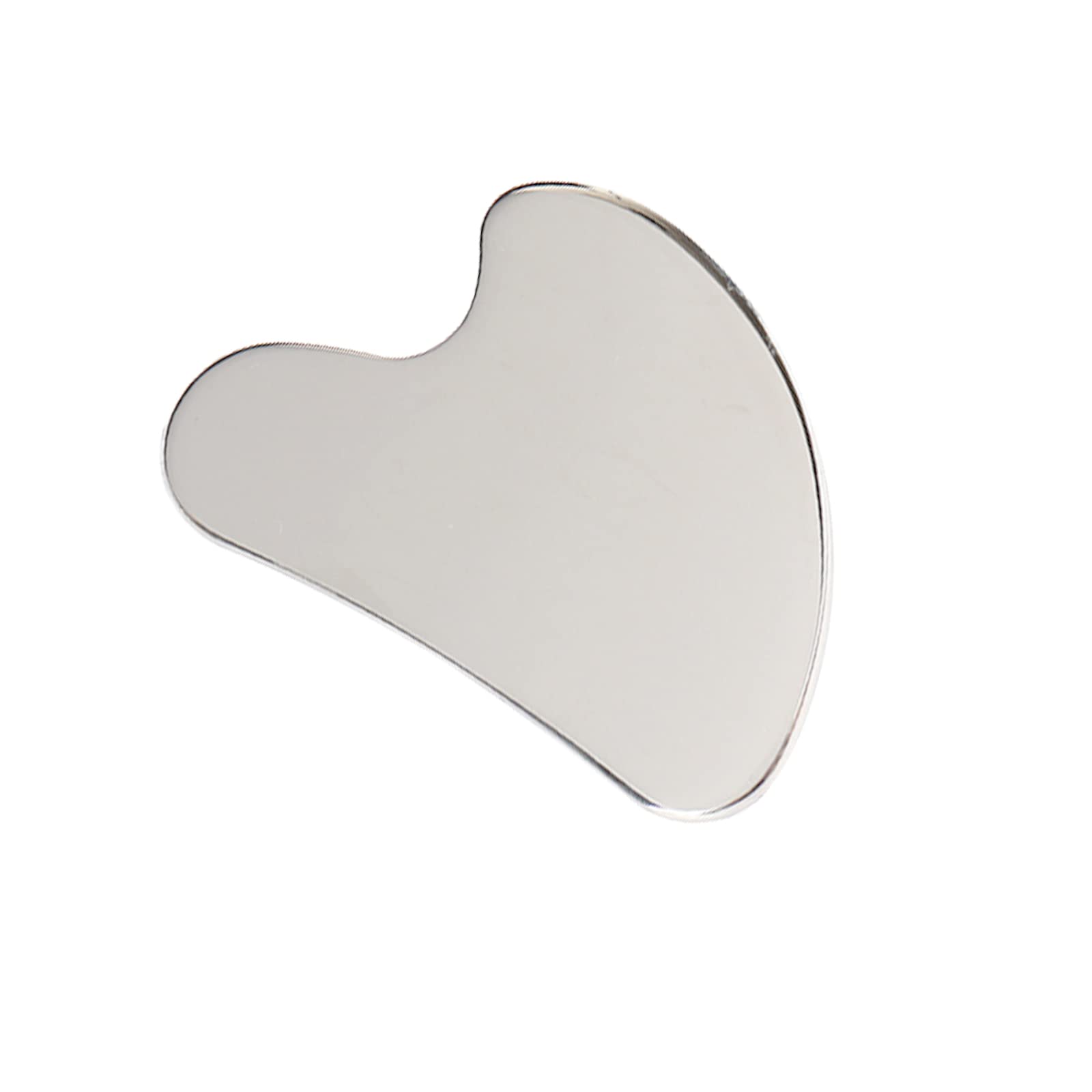 Gua Sha Scraping Massage Tool Stainless Steel Massage Facial Tool Heart-Shaped Gua Sha Stone for Face Neck Body