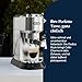 De'Longhi Dedica Style - Perfetto Kompakte Siebträgermaschine Espressomaschine mit Tasten, manuellem Milchaufschäumer für Espresso und Cappuccino, ESE Pad geeignet, 15cm breit, Metall (EC685.M)