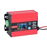 MPPT Solar Charge Controller 1400W,150V Input 12V 24V 48V Output Step Down,Max 25A with Temp Control Fan & Replaceable Fuse,LCD Display for RV Boat Camper Solar System Outdoor (1400W,25A)