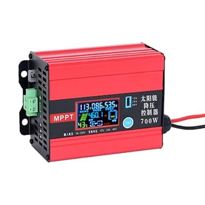 MPPT Solar Charge Controller 1400W,150V Input 12V 24V 48V Output Step Down,Max 25A with Temp Control Fan & Replaceable Fuse,LCD Display for RV Boat Camper Solar System Outdoor (1400W,25A)