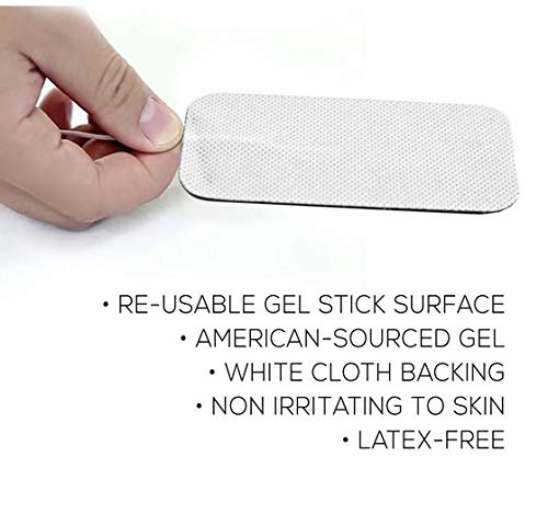Tens Unit Replacement Pads 20 Pack 2x4 inch Large Size Reusable up to 25 Times Electrode Pads with Premium Self Stick Gel Compatible with Tens Unit Tens 3000 Tens 7000 & Most Massagers Med X Tens