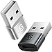Produktbild Syncwire USB A auf USB C Adapter [2 Stücke] USB-A-Stecker zu Typ-C-Buchse Adapter Kompatibel mit iPhone 13 12 11 Pro Max, iPad, MacBook, Samsung S21 S20 FE Ultra, Google Pixel, Huawei,Tablet, usw.