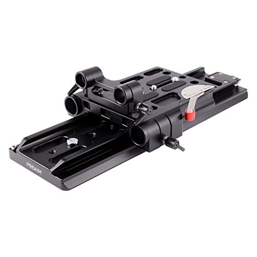 PROAIM 19-15mm Camera Base Plate with Dovetail Tripod Plate | Aluminum Made Quick Release Plate with Standard Dovetail Plate for DSLR Video Camcorder BMCC Camera CH-DTPQ-01