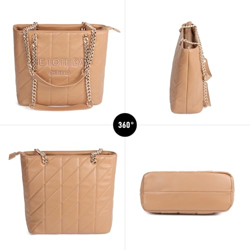 Image of Chinllo Tote Bag for Women, Medium Top Handle Handbags Purse
