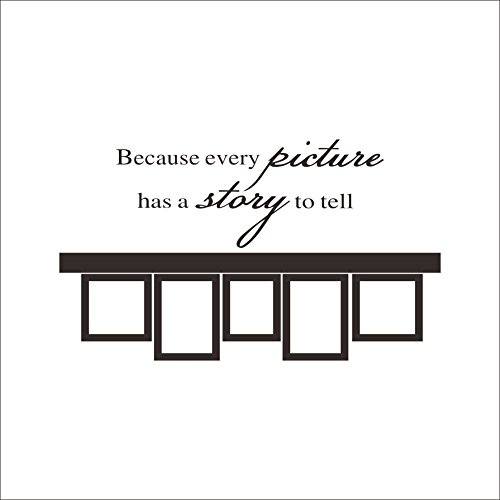 Buy Because Every Picture Has a Story to Tell Photo Frame Vinyl Wall