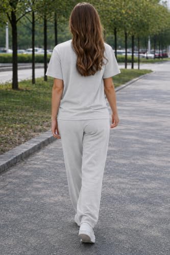 Image of Women's California Graphic T-Shirt and Jogger Set, 2-Piece Coord Set, Drawstring Waistband, Casual Loungewear, Relaxed Fit