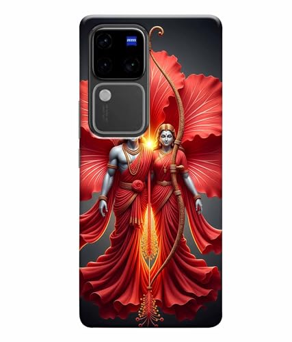 Image of Lord Ram with Sita MATA Printed Hard Back Case Cover & Compatible for Vivo V30 Pro 5G | V2319 (Multicolor) - D1806