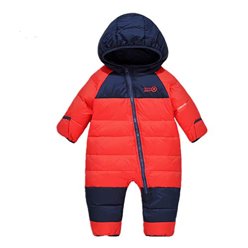 Beide Baby Boys Girls Snowsuit Winter Puffer Jacket Pram Suit (red,3T)