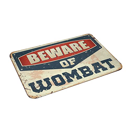 Tapete antideslizante COTECI Beware of Wombat, alfombra para puerta de 40x60 cm 4