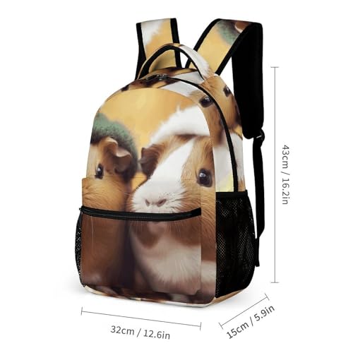 Carry on Backpack,Cute Guinea Pigs Print Backpack,classical Travel Backpack,backpack with Pocket,unisex Travel Work Bag2