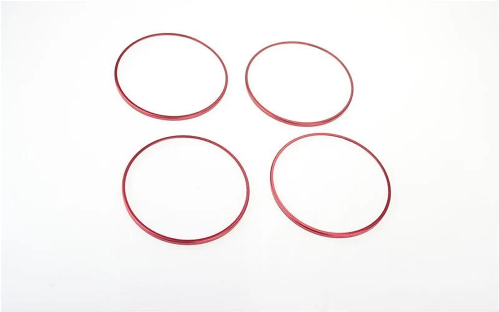 Yeskit Rosso Car Audio Speaker Door Loudspeaker Trim Cover Sticker For Benz C Glc Class X253 W205 2015-2018(Rosso)