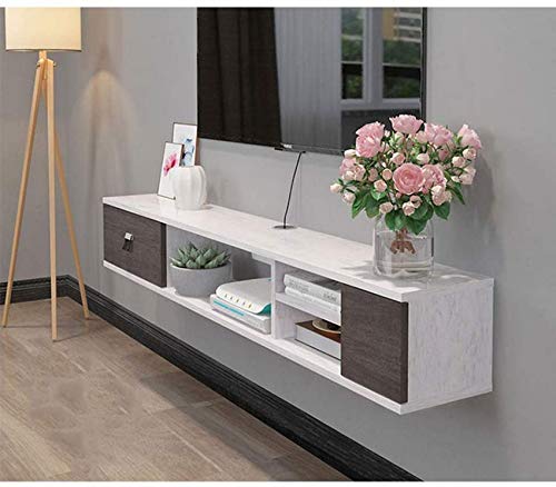 Schwimmendes Regal Modernes schwimmendes Regal TV-Konsole Wandhalterung TV-Ständer TV-Konsole Unterhaltungsgerät Multimedia-Speicherregal