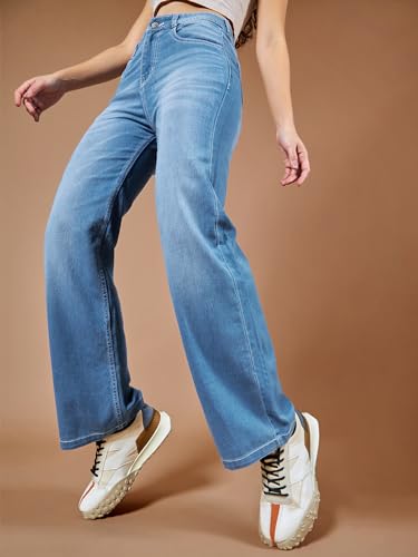 Image of Dolce Crudo Boot Cut High Rise Cropped Jeans for Women