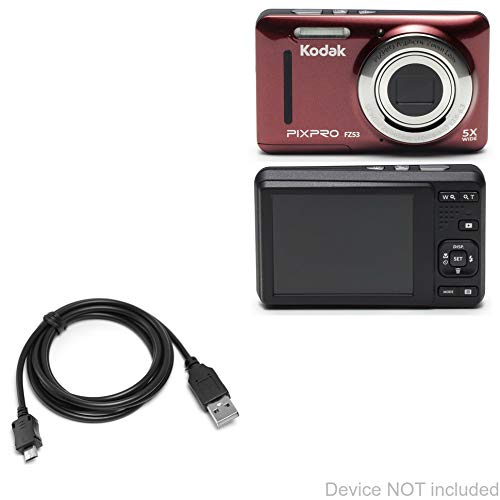 Kodak PixPro FZ53 Cable, BoxWave [DirectSync Cable] Durable Charge and Sync Cable for Kodak PixPro FZ53