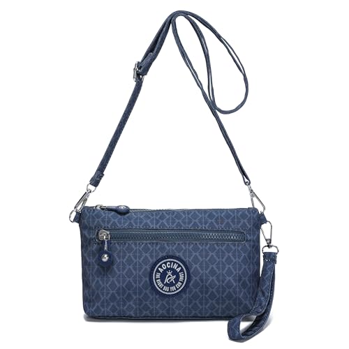 Image of Small Wristlet Wallets for Women Nylon RFID Cross body bag | Cell Phone Purse with Built-In Card Slots for Daily Outings