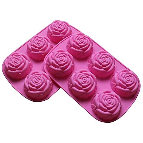 Rose Chocolate Candy Tray Soap Candle Mold Set Cover