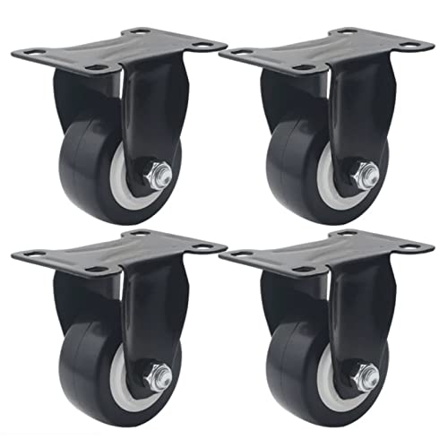 Roulettes mobiles de 2,5" anti-bruit pour supprimer les rayures et déplacer 250 kg