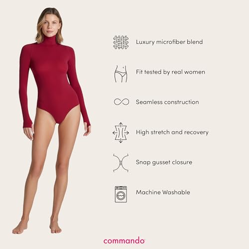commando - Ballet Long Sleeve Turtleneck Bodysuit | Soft Shapewear Turtleneck Bodysuit | One Size Fits Most| Machine Washable4
