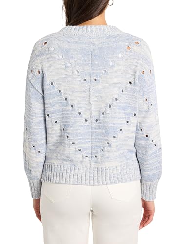 NIC+ZOE Women's Pointelle Cord Sweater4