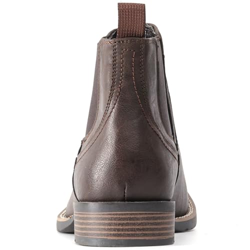 Image of IXU Cowboy Boots For Men Square Toe Ankle Boots