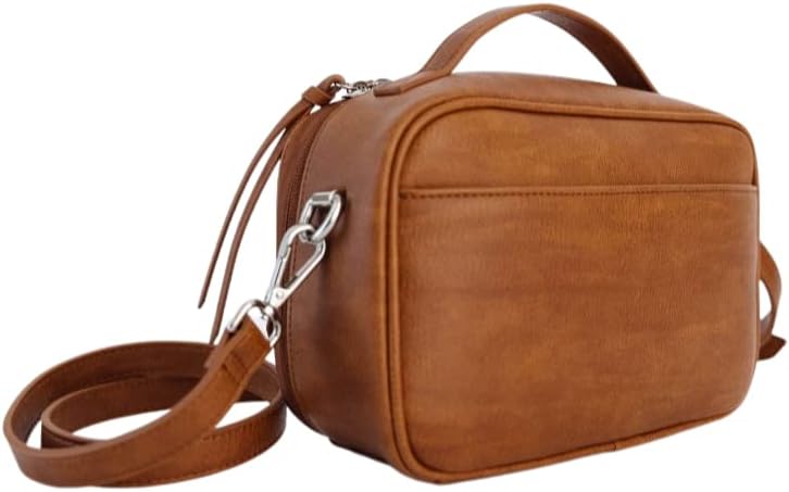 Citi Collective Diaper Bag Clutch - Stylish & Eco-Friendly Vegan Leather Solution for On-the-Go Parents Vintage Tan, Vintage Tan