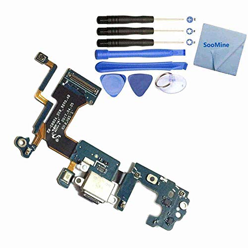 SooMine USB Dock Connector Charging Port Flex Cable Compatible with Samsung Galaxy Galaxy S8 Active AT&T G892A with Repair Tools