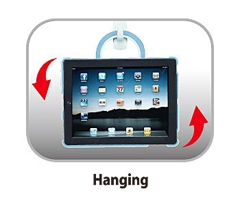 Aidata Isp202Wn Ipadstand Multi-Function Stand, White Shell With White And Blue Ring For Use With Ipad 2; Ipadstand Can Spin Smoothly With Angle Adjustments Between Vertical And Horizontal Views #TOP3