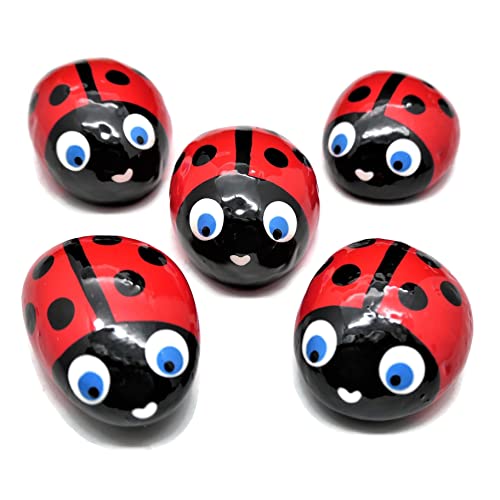 Andys Steinwelt 1 Glückskäfer Marienkäfer Deko Stein