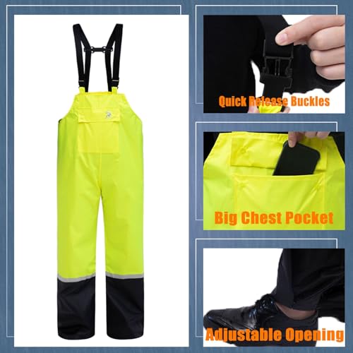 RainRider Waterproof Breathable Suits for Men - Durable Oxford Rain Jacket Coat With Pants4