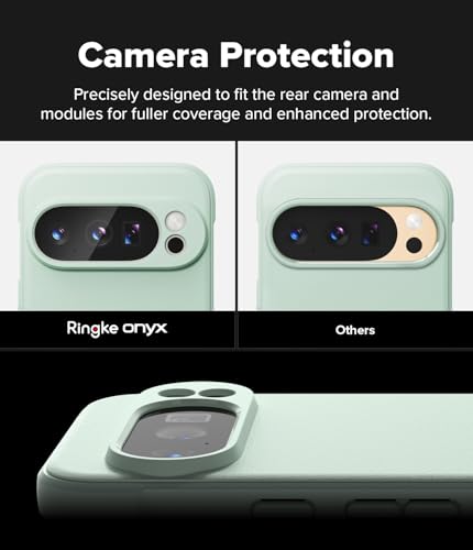 Image of Ringke Onyx for Google Pixel 10 Pro Case [Feels Good in The Hand] Oil & Dirt Resistant, Enhanced Camera Lens Protection, Comfortable Grip, Non-Slip, Lightweight Cover - Mint