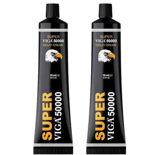 Image of Super Viga 50000 Delay Cream for Men, External Use Only 0.50 Fl Oz (2 Pcs)