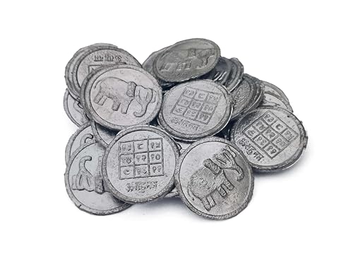 Lead Coins for rahu Shanti Ranga Coins Sikka Silver Colour Ranga Remedy Rahu Dosh for jal pravah (21)