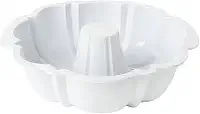 Forma Pudim Pudinzeira 1,8LT Vai ao Microondas Resistente (Branco)